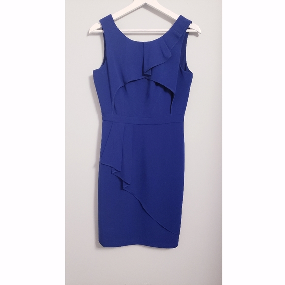 BCBG Royal Blue Cocktail Dress - Picture 3 of 4
